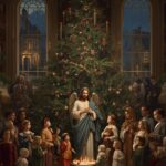 Museum-Quality Victorian Christmas Art Featuring Jesus Christ and Families