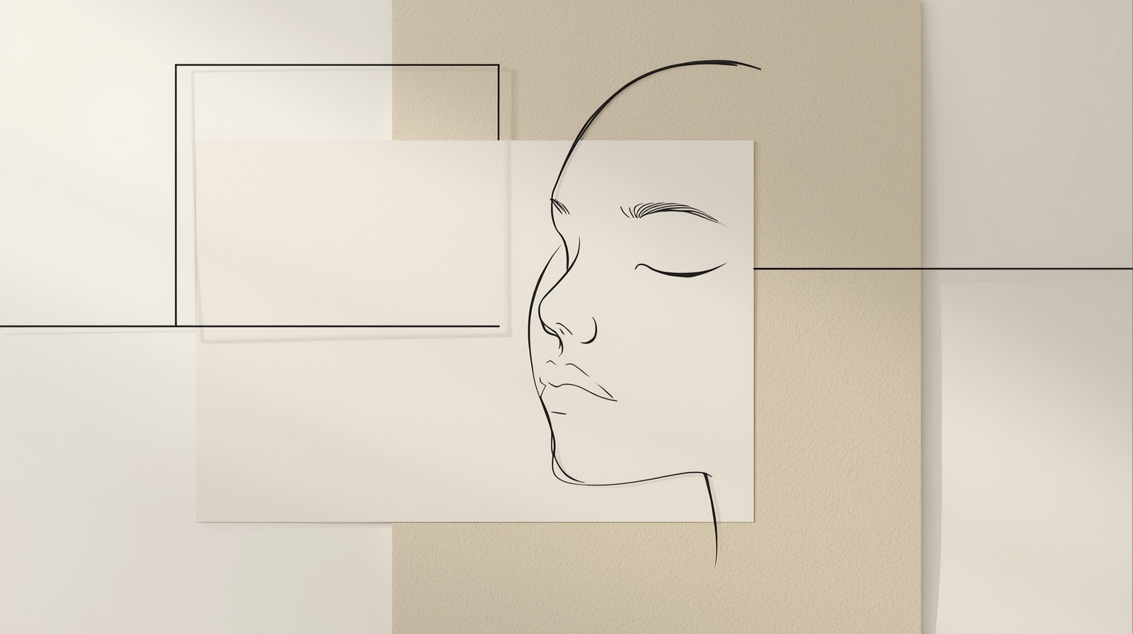 Minimalist Continuous-Line Female Portrait – Luxury Scandinavian Modernist Masterpiece - Image 3