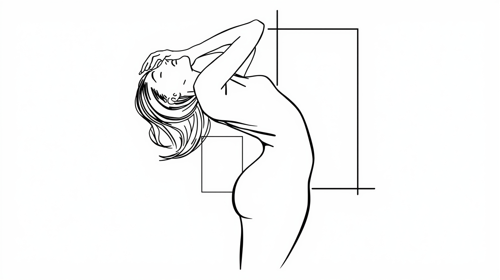 Single-Stroke Sensual Woman Line Art – Bold Curves & Luxury Minimalist Gallery Aesthetic - Image 4
