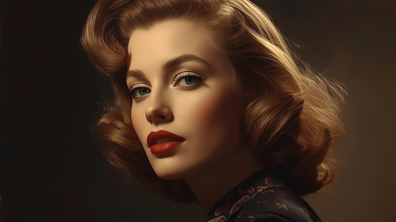 Golden-Era American Muse Digital Painting - Image 2