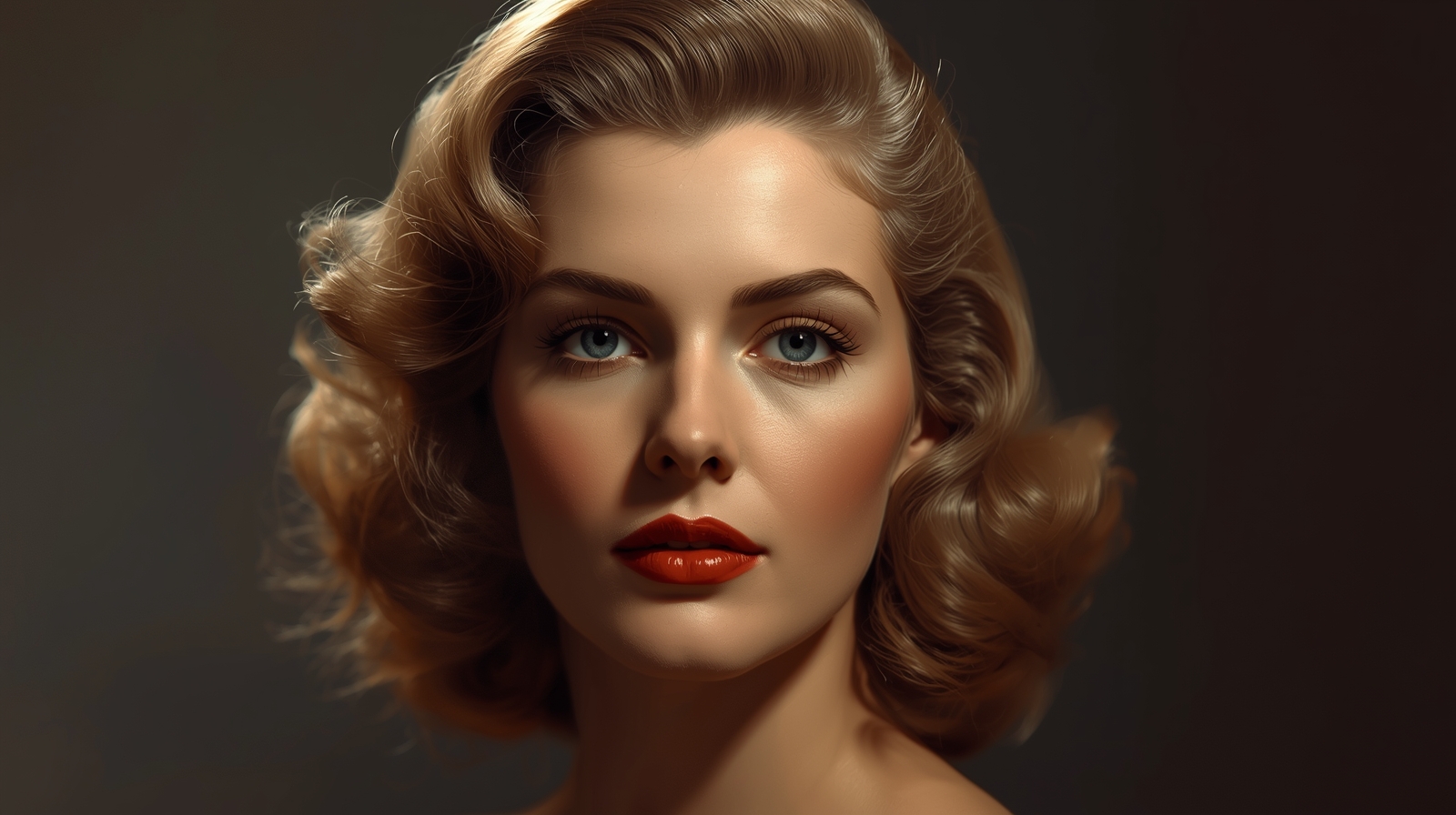 Golden-Era American Muse Digital Painting