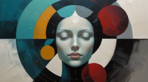 Museum-Grade Abstract Female Visage Artwork