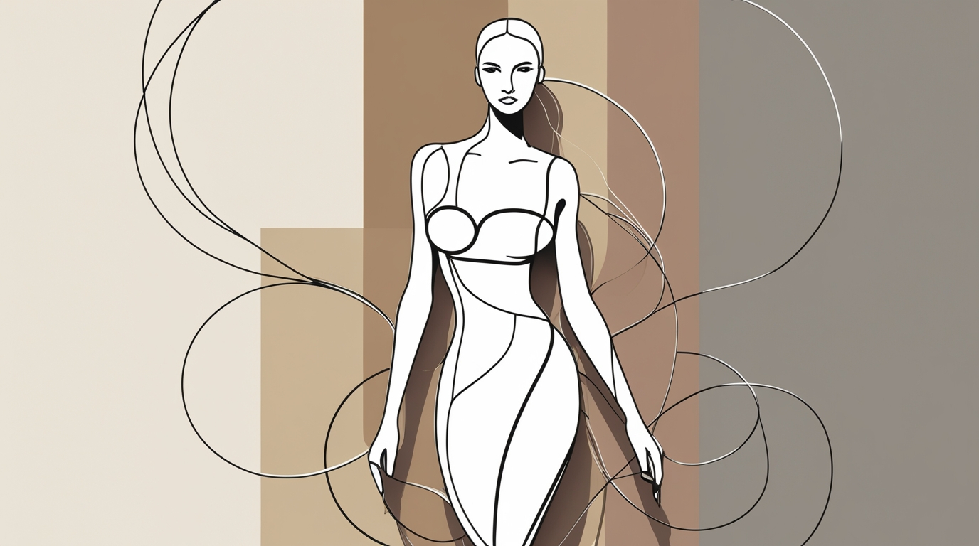 Elegant Single-Stroke Woman Line Art – Bold Curves & Luxury Minimalist Sensual Portrait - Image 4