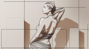Elegant Single-Stroke Woman Line Art – Bold Curves & Luxury Minimalist Sensual Portrait