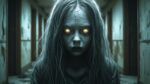 Ghostly Girl Horror Portrait – Hyper-Realistic Dark Art for Collectors